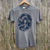 handprinted cat pattern tshirt