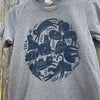 navy blue cats tshirt