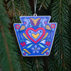 Pennsylvania Keystone Christmas ornament with folk art designs