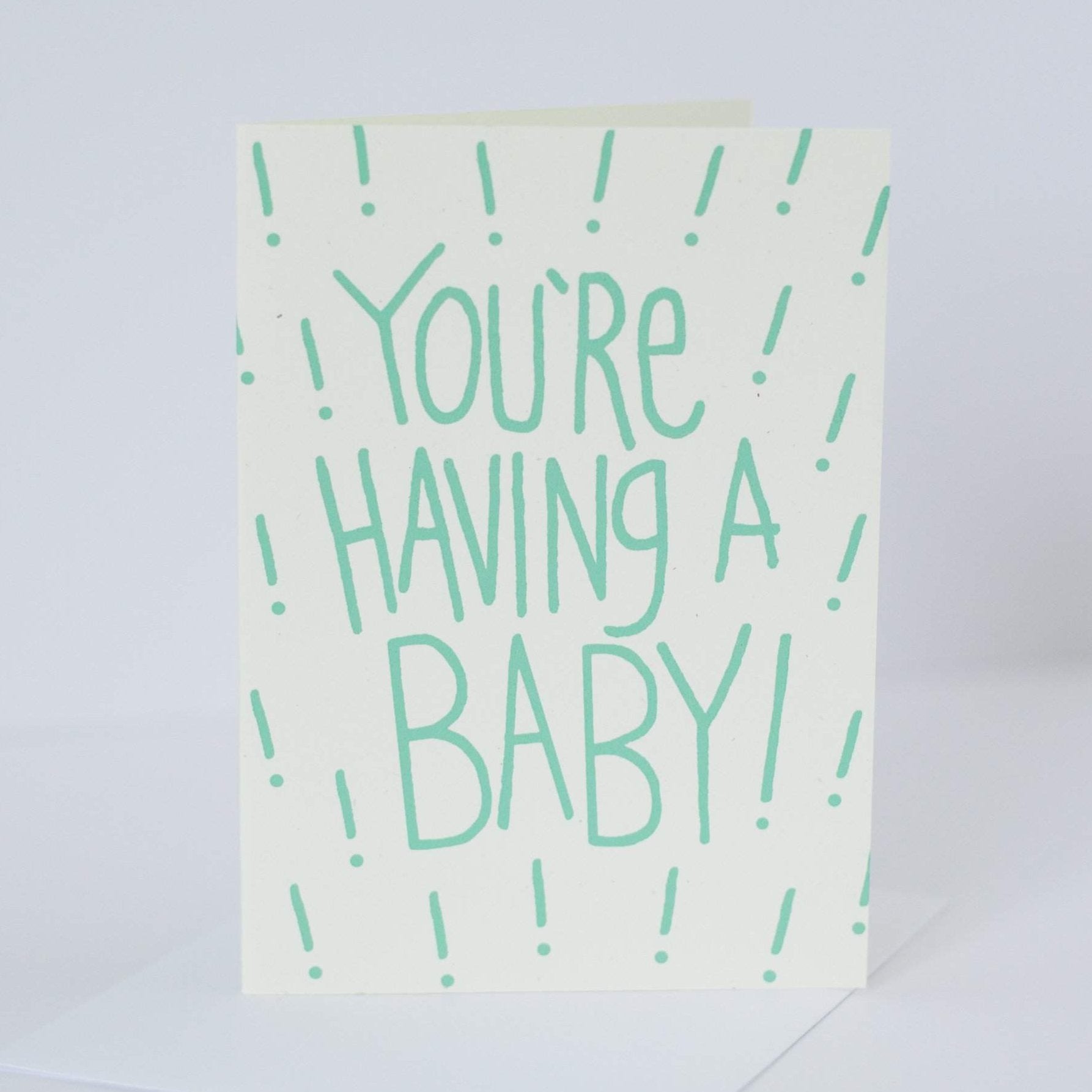 new baby congratulations card, gender neutral baby shower card –  exit343design